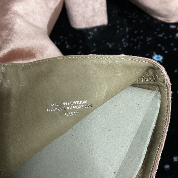 free people VELVET CECILE ANKLE BOOTS ROSE size 38 - Picture 5 of 13